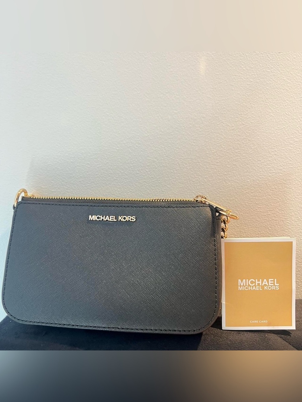 Michael Kors Jet Black SM Pouchette - Picture 4 of 10